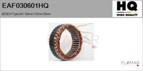 HQ EAF030601HQ - ESTATOR NUEVO BOSCH Type 24V 104,00mm 142,00mm 29,00mm