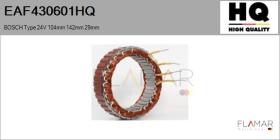 HQ EAF430601HQ - ESTATOR NUEVO BOSCH Type 24V 104,00mm 142,00mm 29,00mm