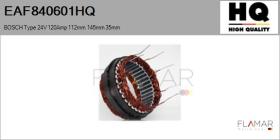 HQ EAF840601HQ - ESTATOR NUEVO BOSCH Type 24V 120Amp 112,00mm 145,00mm 35,00m