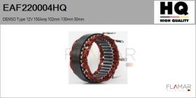 HQ EAF220004HQ - ESTATOR NUEVO DENSO Type 12V 100Amp 102,00mm 130,00mm 30,00m
