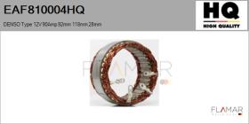 HQ EAF810004HQ - ESTATOR NUEVO DENSO Type 12V 90Amp 92,00mm 118,00mm 28,00mm
