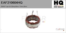 HQ EAF210604HQ - ESTATOR NUEVO DENSO Type 24V 30Amp 90,00mm 118,00mm 26,00mm