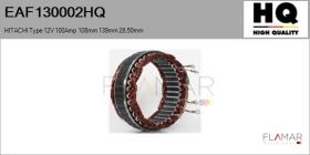 HQ EAF130002HQ - ESTATOR NUEVO HITACHI Type 12V 100Amp 108,00mm 139,00mm 28,5