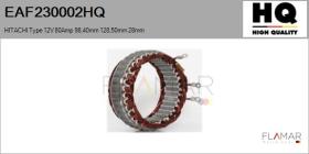 HQ EAF230002HQ - ESTATOR NUEVO HITACHI Type 12V 80Amp 98,40mm 128,50mm 28,00m