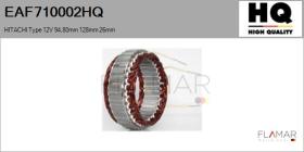 HQ EAF710002HQ - ESTATOR NUEVO HITACHI Type 12V 94,80mm 128,00mm 26,00mm
