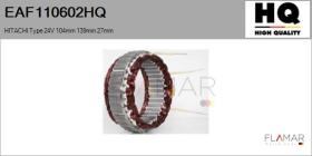 HQ EAF110602HQ - ESTATOR NUEVO HITACHI Type 24V 104,00mm 139,00mm 27,00mm