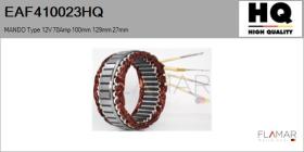 HQ EAF410023HQ - ESTATOR NUEVO MANDO Type 12V 70Amp 100,00mm 129,00mm 27,00mm