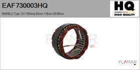 HQ EAF730003HQ - ESTATOR NUEVO MARELLI Type 12V 105Amp 92,00mm 118,00mm 29,50