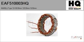 HQ EAF510003HQ - ESTATOR NUEVO MARELLI Type 12V 89,50mm 125,50mm 18,50mm
