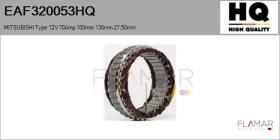 HQ EAF320053HQ - ESTATOR NUEVO MITSUBISHI Type 12V 70Amp 100,00mm 130,00mm 27