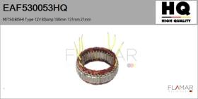 HQ EAF530053HQ - ESTATOR NUEVO MITSUBISHI Type 12V 80Amp 100,00mm 131,00mm 21