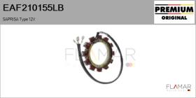 SAPRISA EAF210155LB - ESTATOR NUEVO ORIG. SAPRISA Type 12V