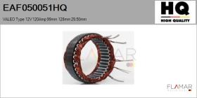 HQ EAF050051HQ - ESTATOR NUEVO VALEO Type 12V 120Amp 99,00mm 128,00mm 29,50mm