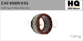 HQ EAF450051HQ - ESTATOR NUEVO VALEO Type 12V 150Amp 106,00mm 33,00mm