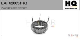 HQ EAF620051HQ - ESTATOR NUEVO VALEO Type 12V 90,00mm 127,00mm 22,00mm