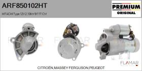 HITACHI ARF850102HT - HITACHI Type 12V 2,10kW 9/11T