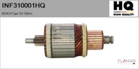 HQ INF310001HQ - INDUCIDO NUEVO BOSCH Type 12V 129,00mm