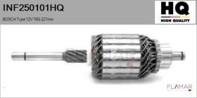 HQ INF250101HQ - INDUCIDO NUEVO BOSCH Type 12V 19G 227,00mm