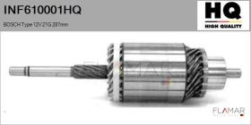 HQ INF610001HQ - INDUCIDO NUEVO BOSCH Type 12V 21G 287,00mm