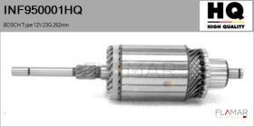 HQ INF950001HQ - INDUCIDO NUEVO BOSCH Type 12V 23G 262,00mm