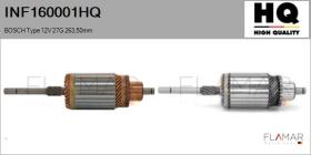 HQ INF160001HQ - INDUCIDO NUEVO BOSCH Type 12V 27G 263,50mm