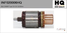HQ INF020006HQ - INDUCIDO NUEVO DELCOREMY Type 12V 21G 120,50mm