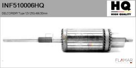 HQ INF510006HQ - INDUCIDO NUEVO DELCOREMY Type 12V 25G 466,50mm