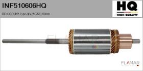 HQ INF510606HQ - INDUCIDO NUEVO DELCOREMY Type 24V 25G 531,50mm