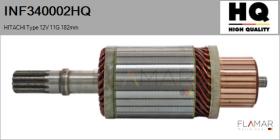 HQ INF340002HQ - INDUCIDO NUEVO HITACHI Type 12V 11G 182,00mm