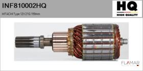 HQ INF810002HQ - INDUCIDO NUEVO HITACHI Type 12V 21G 159,00mm
