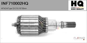 HQ INF710002HQ - INDUCIDO NUEVO HITACHI Type 12V 21G 167,50mm