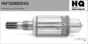 HQ INF520002HQ - INDUCIDO NUEVO HITACHI Type 12V 27G 195,00mm