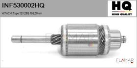 HQ INF530002HQ - INDUCIDO NUEVO HITACHI Type 12V 29G 186,50mm