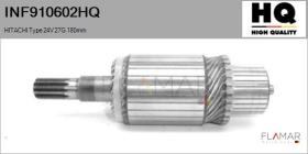 HQ INF910602HQ - INDUCIDO NUEVO HITACHI Type 24V 27G 180,00mm