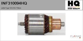 HQ INF310094HQ - INDUCIDO NUEVO LADA Type 12V 21G 119,00mm