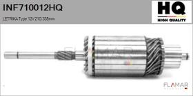 HQ INF710012HQ - INDUCIDO NUEVO LETRIKA Type 12V 21G 335,00mm