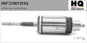 HQ INF310012HQ - INDUCIDO NUEVO LETRIKA Type 12V 27G 337,50mm