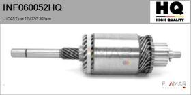 HQ INF060052HQ - INDUCIDO NUEVO LUCAS Type 12V 23G 302,00mm