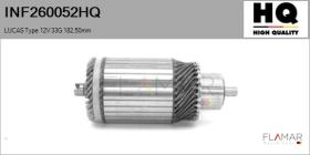 HQ INF260052HQ - INDUCIDO NUEVO LUCAS Type 12V 33G 182,50mm