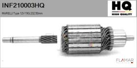 HQ INF210003HQ - INDUCIDO NUEVO MARELLI Type 12V 19G 232,50mm