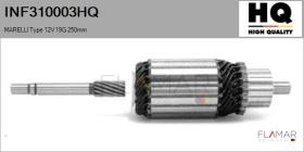 HQ INF310003HQ - INDUCIDO NUEVO MARELLI Type 12V 19G 250,00mm