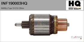 HQ INF190003HQ - INDUCIDO NUEVO MARELLI Type 12V 21G 120,00mm