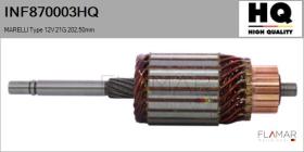 HQ INF870003HQ - INDUCIDO NUEVO MARELLI Type 12V 21G 202,50mm