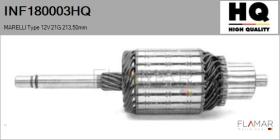 HQ INF180003HQ - INDUCIDO NUEVO MARELLI Type 12V 21G 213,50mm