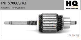 HQ INF570003HQ - INDUCIDO NUEVO MARELLI Type 12V 23G 225,50mm