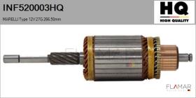 HQ INF520003HQ - INDUCIDO NUEVO MARELLI Type 12V 27G 266,50mm