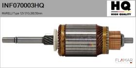 HQ INF070003HQ - INDUCIDO NUEVO MARELLI Type 12V 31G 268,50mm