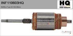 HQ INF110603HQ - INDUCIDO NUEVO MARELLI Type 24V 33G 296,00mm