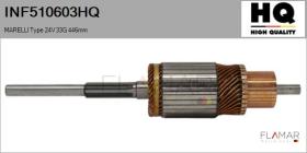 HQ INF510603HQ - INDUCIDO NUEVO MARELLI Type 24V 33G 446,00mm