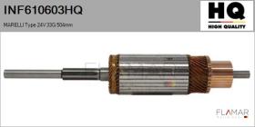 HQ INF610603HQ - INDUCIDO NUEVO MARELLI Type 24V 33G 504,00mm